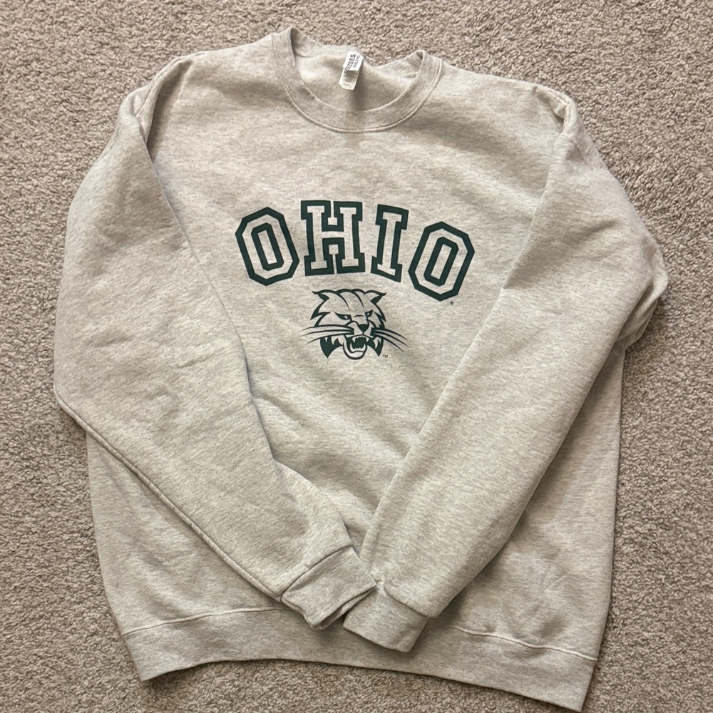 Ohio University Gray Crewneck Sweater